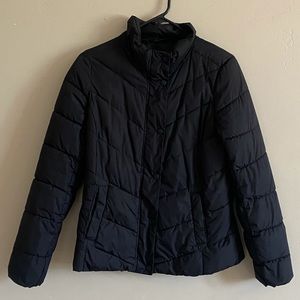Black GAP puffer jacket S